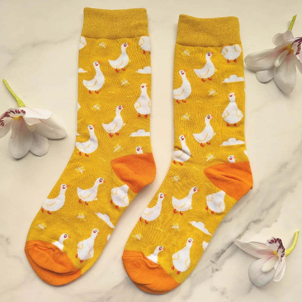 NEW DUCK COTTON BLEND CREW SOCKS